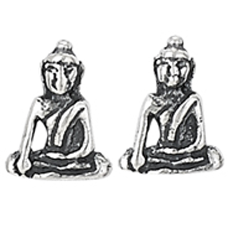 Small Buddha Stud Earrings