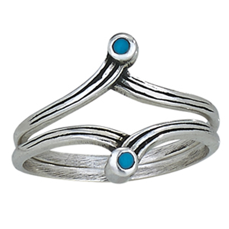 Double Ring Turquoise