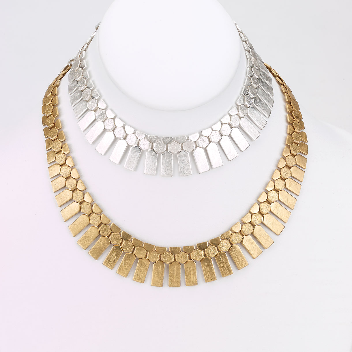 Brushed Flat Serpentine Necklace