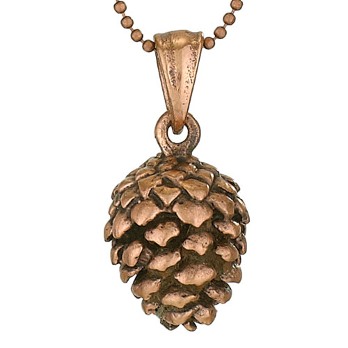 Copper Pine Cone Necklace